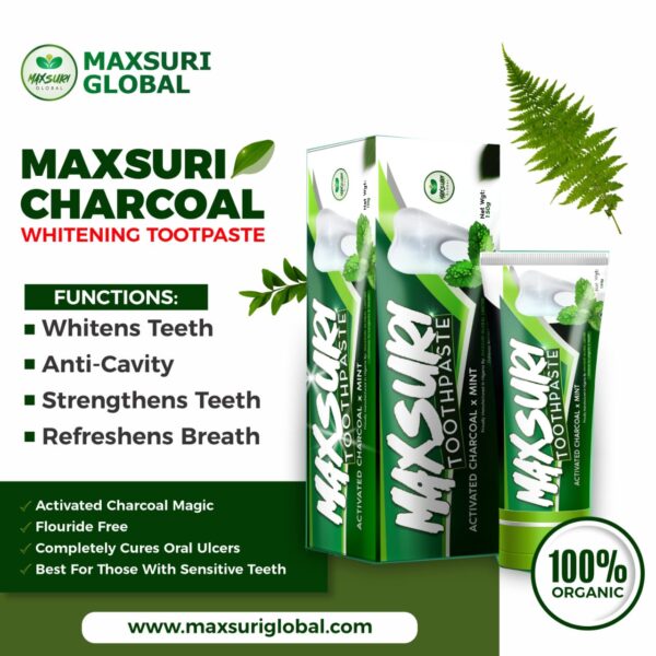 Max Suri Charcoal Whitening Toothpaste